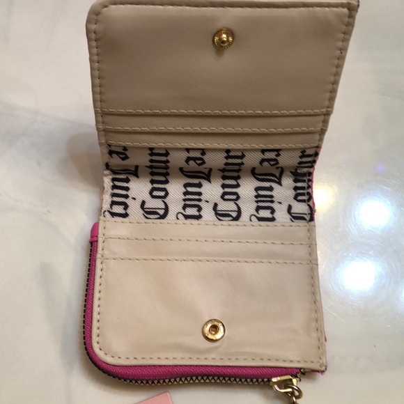 Juicy Couture Juicy Pink Upgrade U L-Zip Faux Leather Card Case NWT - Picture 11 of 16